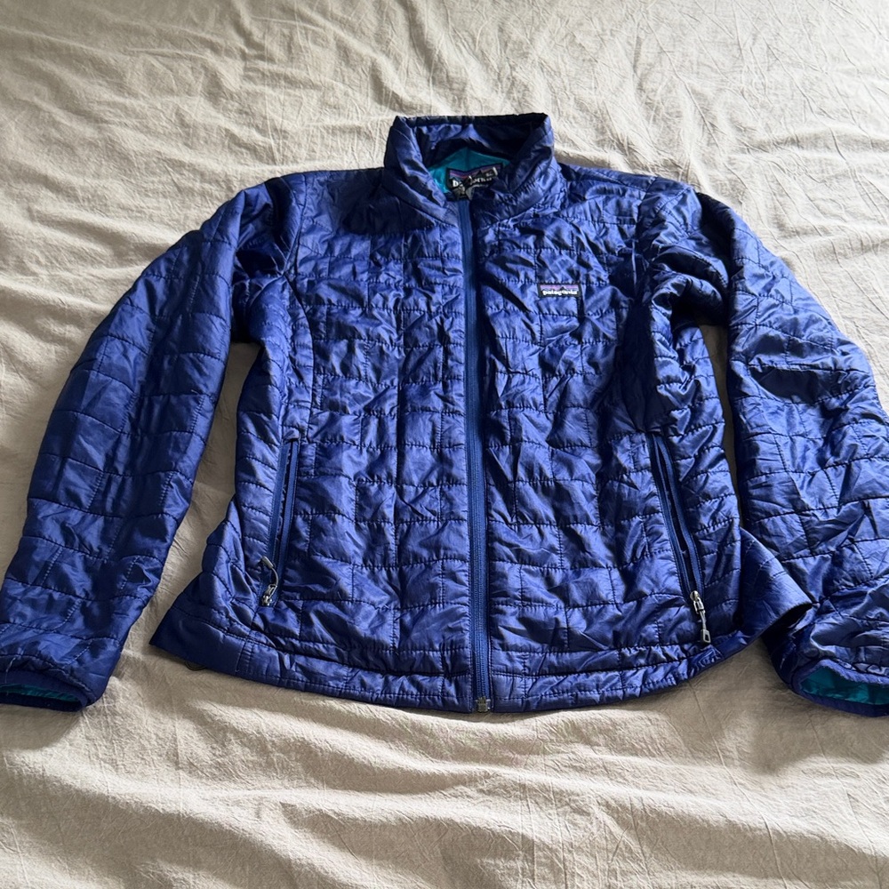 Patagonia Women's Royal Blue/purple Puffer Jacket